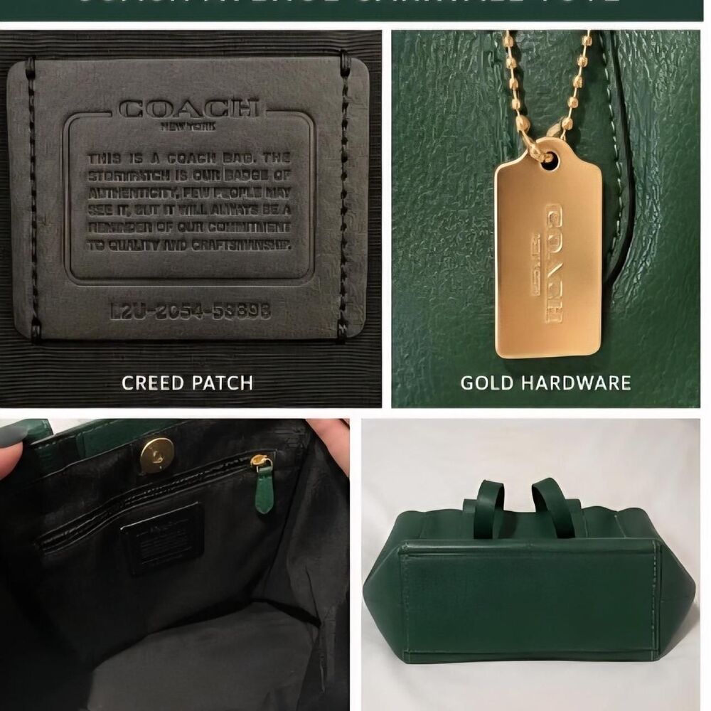 Coach Women's Green Bag - Picture 3 of 4